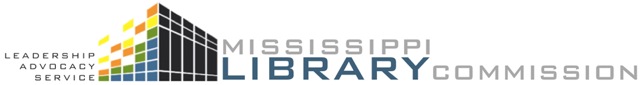 MLCWebBanner Mississippi Library Commission logo.
