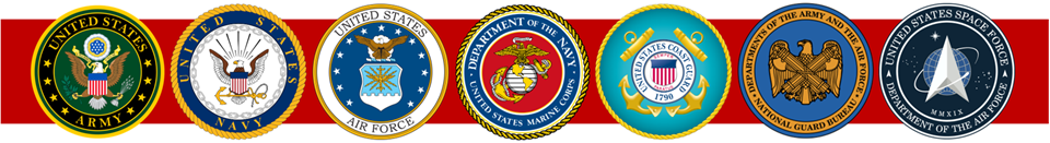 Millitary Branch Badges Images of the different military branch badges.