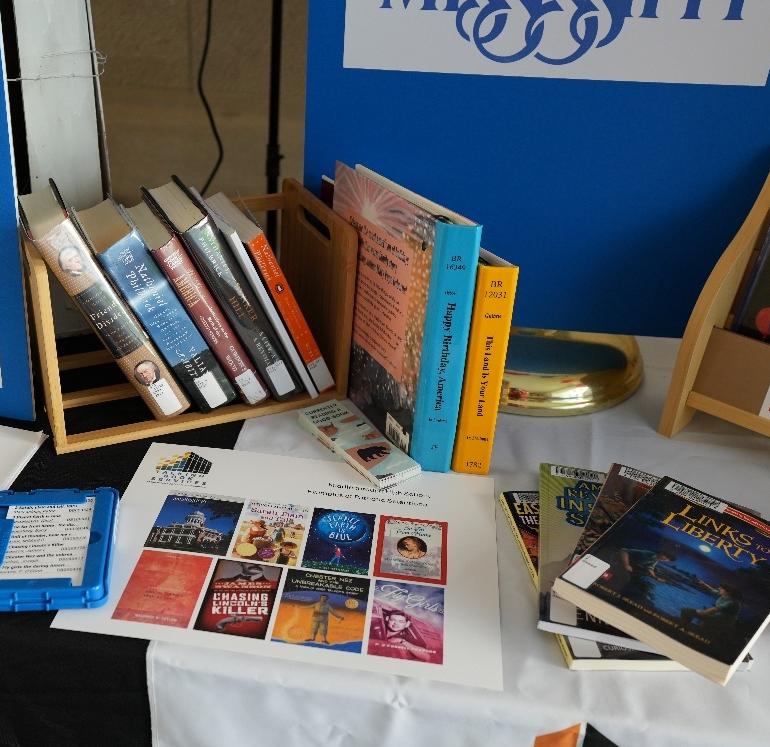 MS Book Festival Booth Book Display MS Book Festival Booth Book Display.